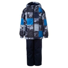 Комплект верхнього одягу дитячий Huppa REX 45080014 темно-синій з принтом/темно-синій 116 (4741468877716)