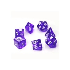 Набір кубиків для настільних ігор Games 7 Days Transparent 7 Dice Set - Dark purple (g7dtran08)