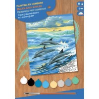 Набір для творчості Sequin Art PAINTING BY NUMBERS JUNIOR Dolphins (SA0031)