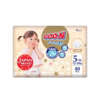 Підгузки GOO.N Premium Soft 12-20 кг Розмір 5 XL На липучках 40 шт (F1010101-150)