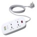 Мережевий фільтр живлення ColorWay 4 розетки/4USB White 1.8м (1QC3.0 + 3 AUTO ID) (CW-CHU44QW)