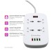 Мережевий фільтр живлення ColorWay 4 розетки/4USB White 1.8м (1QC3.0 + 3 AUTO ID) (CW-CHU44QW)