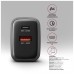 Зарядний пристрій AXAGON 1xUSB-C PD67W + 1xUSB QC4+ PPS display gray (ACU-PQ67D)