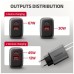 Зарядний пристрій AXAGON 1xUSB-C PD67W + 1xUSB QC4+ PPS display gray (ACU-PQ67D)