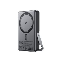Батарея універсальна Acefast Magnetic Wireless 10000mAh, 22.5W, PD, QC/3.0, QI 15W, with holder M17, Black (6974316284000)