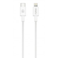 Дата кабель USB-C to Lightning 1.0m White T-Phox (T-CL834)