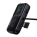 FM модулятор Baseus T Shaped S-16 2 х USB Type-A, microSD, AUX Black (CCMT000201)