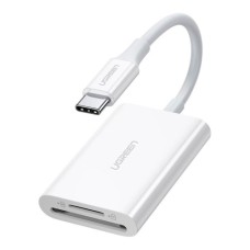 Зчитувач флеш-карт UGREEN USB-C 3.1 to TF/SD CM265 White (35506)