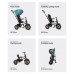 Дитячий велосипед QPlay Rito Rubber Black складаний триколісний (S380-10BlackRubber)