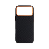 Чохол до мобільного телефона Armorstandart LikeCarbon2 SE MagCase Apple iPhone 17 Pro Max Kevlar Black Orange (ARM89165)