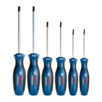 Набір викруток Bosch Torx 6шт, T10х75, T15х75, T20x100, T25x100, T30x125, T40x125 мм (1.600.A01.V09)