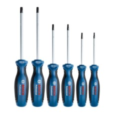 Набір викруток Bosch Torx 6шт, T10х75, T15х75, T20x100, T25x100, T30x125, T40x125 мм (1.600.A01.V09)