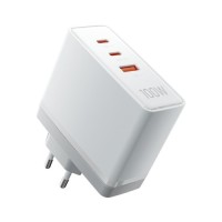 Зарядний пристрій Vention 3xUSB 100W GaN (2хUSB-C+USB-A) white (FEGW0-EU)