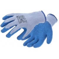Захисні рукавиці Hoegert DILL HT5K752-9 з латексним покриттям світло-сірі, 9 (HT5K752-9)