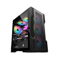 Корпус для ПК 1stPlayer T3-BK-4F1