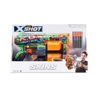 Іграшкова зброя Zuru X-Shot Швидкострільний бластер Skins Dread К.О. (12 патронів) (36517B)