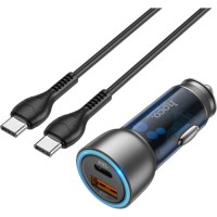 Зарядний пристрій HOCO NZ8 charger set (C to C) USB-A/Type-C Blue (6931474782779)