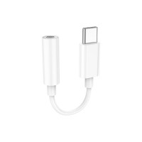Адаптер USB-C M to 3.5mm F LS35 white HOCO (6931474790767)