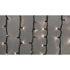 Гірлянда Delux ICICLE flash 108LED 2 х 1 м теплий білий / чорний IP44 EN (90012947)