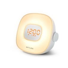 Настільний годинник Muse Радіо-годинник з USB білий (ML-198 CR)