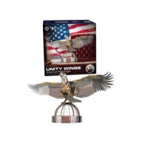 Конструктор Metal Time Колекційна модель Unity Wings Eagle Golden Armor Crystal Edition (MT101SWRSK-GA/READY)