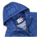 Куртка Snowimage подовжена з капюшоном і квіточками (SICY-G107-110G-blue)
