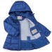 Куртка Snowimage подовжена з капюшоном і квіточками (SICY-G107-110G-blue)