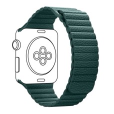 Ремінець до смарт-годинника Armorstandart Leather Loop для Apple Watch 42 (Series 11-10)/41/40/38 Forest Green (ARM53317)