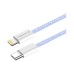 Дата кабель USB-C to Lightning 1.0m 27W purple ColorWay (CW-CBPDCL061-PU)