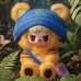 М'яка іграшка Pop Top сюрприз з кільцем Rebel Bear Sweet Zoo Зоомалюки (CSRB010)