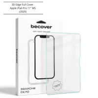 Скло захисне BeCover 3D Edge Full Cover Apple iPad Pro 11" M5 (2025) (714776)