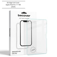 Скло захисне BeCover 3D Edge Full Cover Apple iPad Pro 11" M5 (2025) (714776)