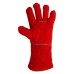 Захисні рукавиці Sigma краги зварювальника р10.5, клас НД, довжина 35см (червоні) (9449361)