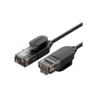 Патч-корд 1м, U/UTP CAT 6A Copper Ethernet Cable тонкий(діаметр 2.8мм) NW122 Black Ugreen (70332)