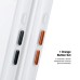 Чохол до мобільного телефона Armorstandart Unit MagCase Apple iPhone 17 Clear Silver + Orange Button Set (ARM90581)