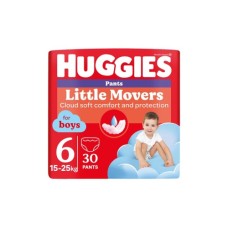 Підгузки Huggies Little Movers/Pants 6 (15-25 кг) Jumbo для хлопчиків 30 шт (5029053564302)
