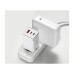 Зарядний пристрій Baseus 2xUSB-C 65W + 1xUSB GaN + cable USB-C to USB-C 100W 1.0m white (CCGP120202)