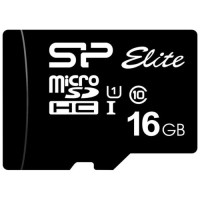 Карта пам'яті Silicon Power 16Gb microSDHC UHS-I class 10 (SP016GBSTHBU1V10SP)