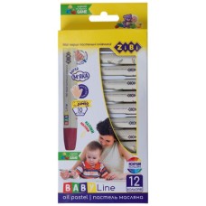 Пастель ZiBi Baby line масляна, 12 кольорів (ZB.2490)