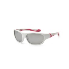 Дитячі сонцезахисні окуляри Koolsun Sport біло-рожеві 3-8 років (KS-SPWHCA003)