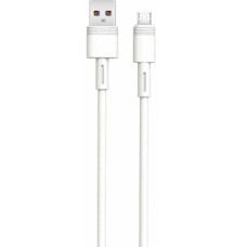 Дата кабель USB 2.0 AM to Micro 5P 1.0m 5A white XO (NB166-M-1-WH)