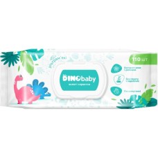 Дитячі вологі серветки Dino Baby 3 упаковки по 110 шт (2000998939984)