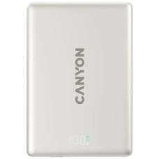 Батарея універсальна Canyon 5000mAh OnPower 500 PD20W Magnetic wireless MagSafe Grey (CNS-CPB500G)