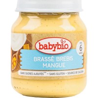 Дитяче пюре BabyBio Органічне на основі овечого молока з манго 130 г (51087)