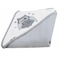 Рушник для купання дитячий Akuku з капюшоном 80x80см, сірий (A1238)