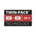 Акумулятор до електроінструменту Einhell 18V PXC Twinpack, 18V, 5.2Ah, 2 шт (4511526)