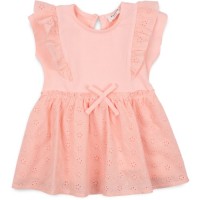 Плаття дитяче Breeze з оборкою (18717-74G-peach)