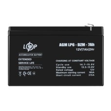Батарея до ДБЖ LogicPower 12В 12 Ач (6-DZM-12) (16152)