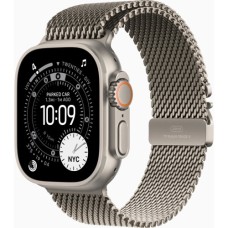 Смарт-годинник Apple Watch Ultra 3 GPS + Cellular 49mm Natural Titanium Case with Natural Titanium Milanese Loop - Me (MEWY4QP/A)
