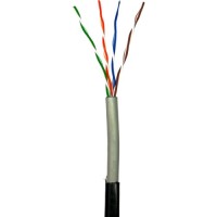 Кабель мережевий GEAR UTP 100м, cat.5e, CCA, 4*2*0,51, PVC+PE, outdoor (GEC-UTPCCAOUT051100)